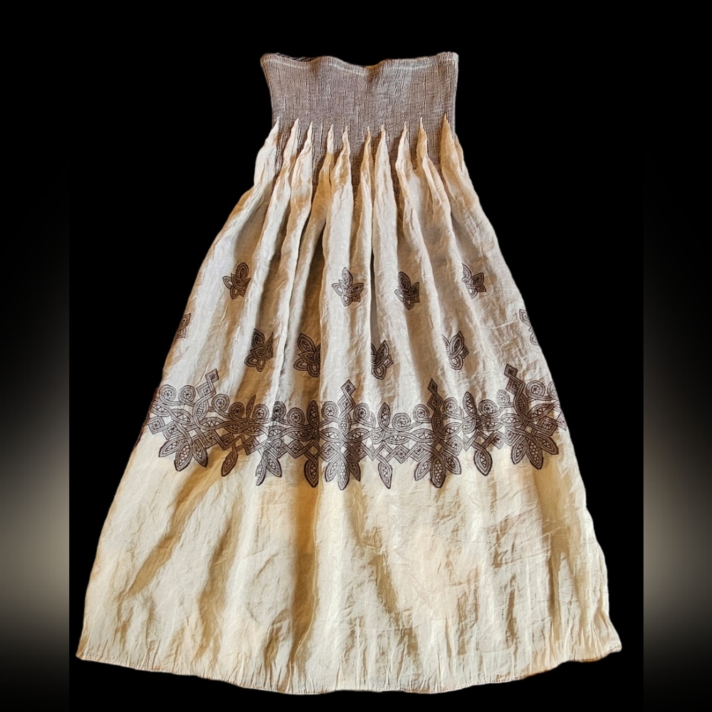 Lapis dress, one size, shiny fabric